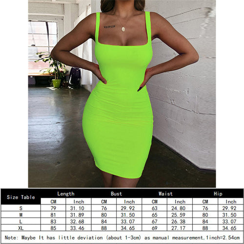 Dame Bodycon Minikjole med brede stropper og innsnevret silhuett Skjora