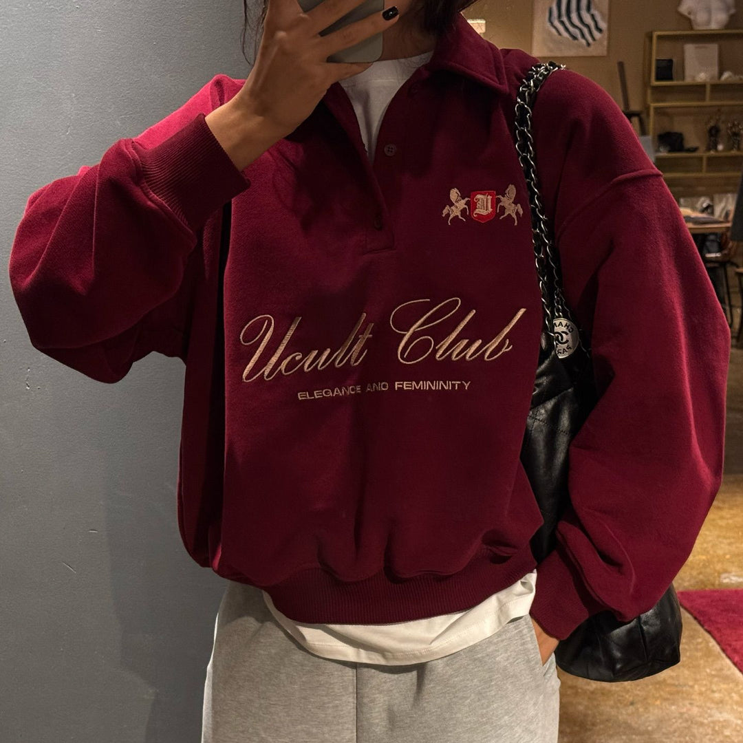 Damer casual polo genser med elegant logo Skjora