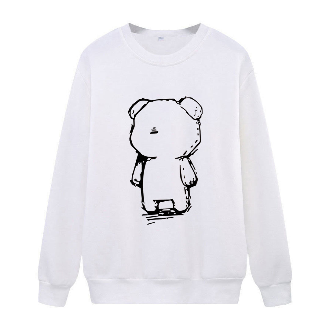 Damegen Sweatshirt med kreativt bjørnemotiv Skjora