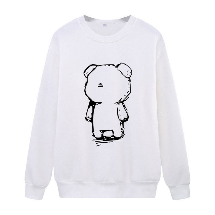 Damegen Sweatshirt med kreativt bjørnemotiv Skjora
