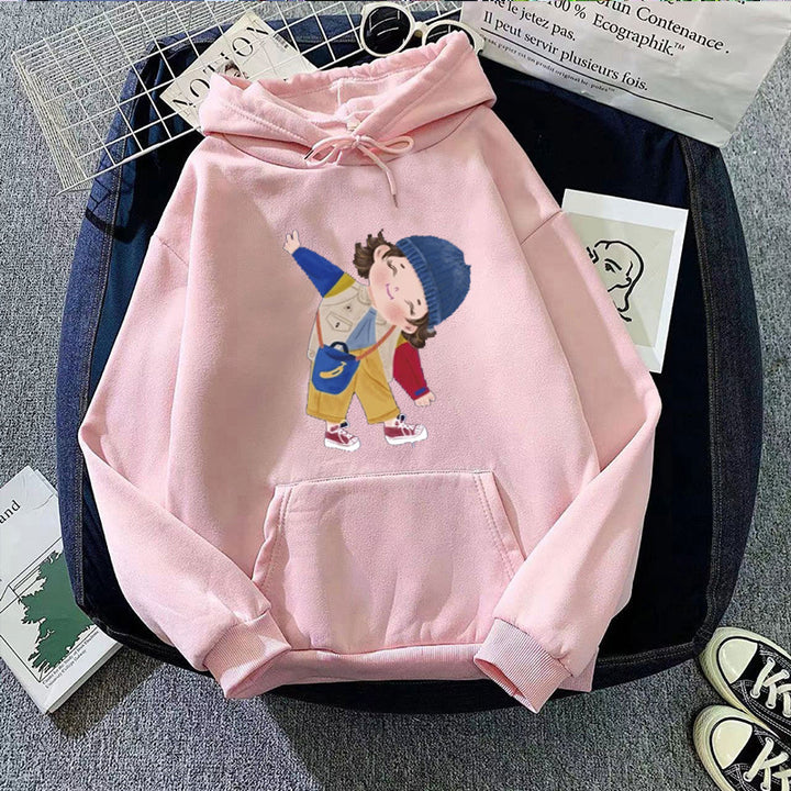 Damen Kapuzenpullover mit verspieltem Kinder-Design Skjora