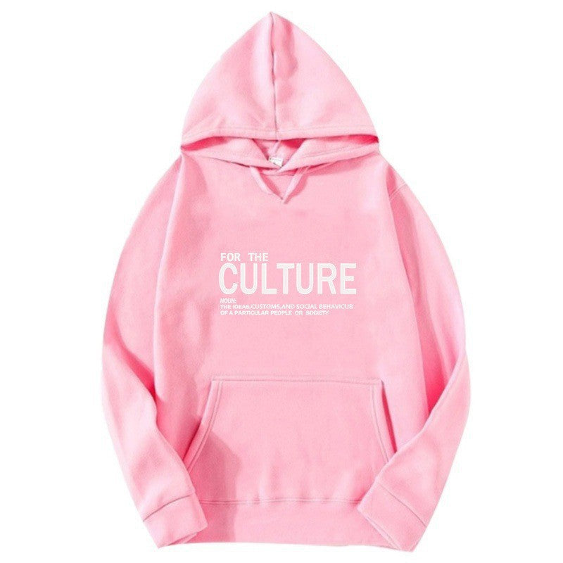 Damer hoodie med inspirerende kulturell trykk Skjora