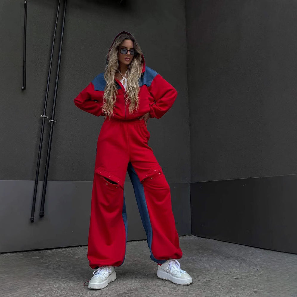 Women's sporty outfit with trendy color contrast Skjora