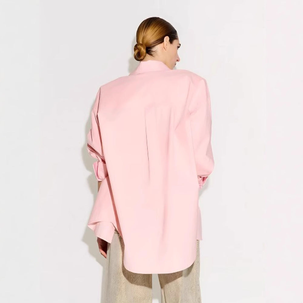 Dame Elegant og komfortabel bluse med innsnittede ermer Skjora