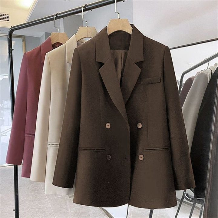 Damer Elegant Oversized Blazer Skjora