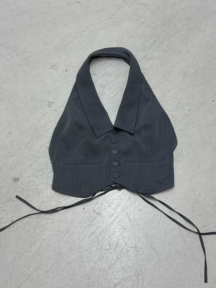 Damer elegant omslagsbluse med stilige krage og lekne detaljer Skjora
