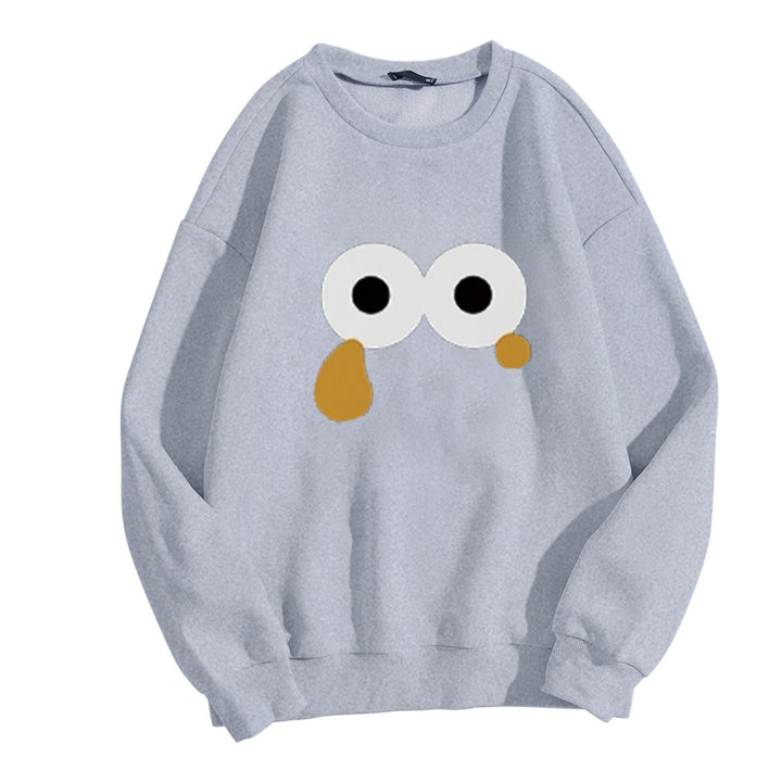 Damegen Sweatshirt med unikt tegneseriemotiv Skjora