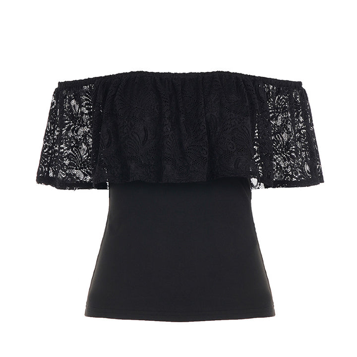 Dame Off-Shoulder Spiss Overdel Skjora