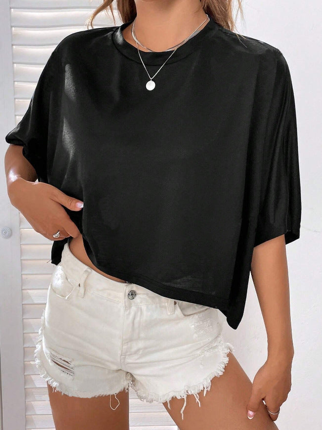 Damer Crop-Top med løs passform Skjora
