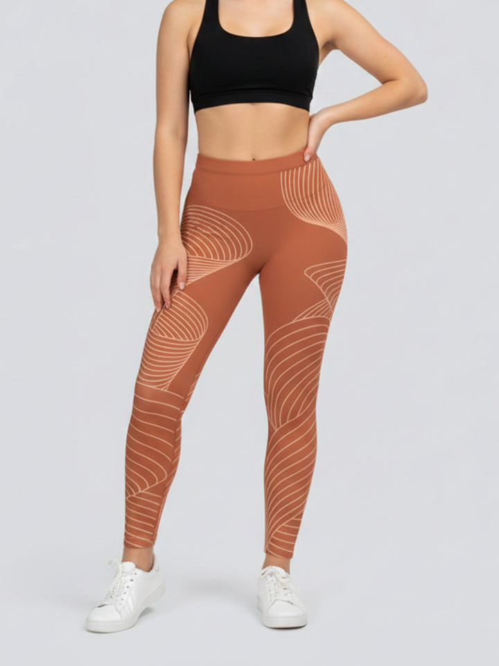 Damen Sportleggings mit stylischem Sternen-Design und hohem Bund Skjora
