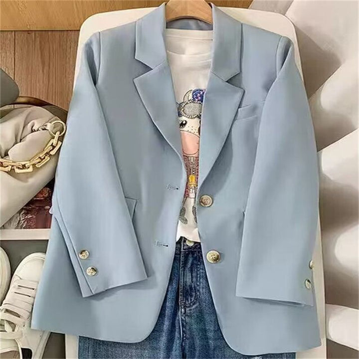 Dames elegant blazer med dobbelt knapplist Skjora