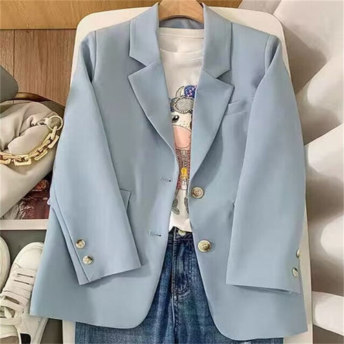 Dames elegant blazer med dobbelt knapplist Skjora
