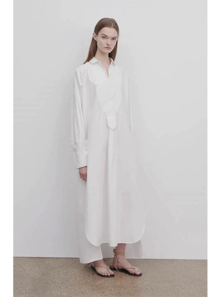 Dame elegant og løst skjortekjole Skjora
