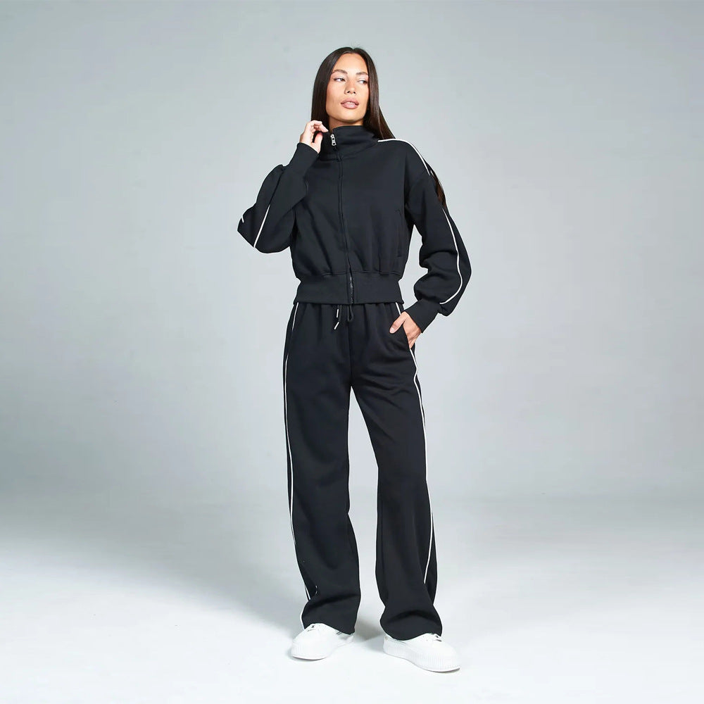 Dame sporty fritidsdress med høy krage Skjora