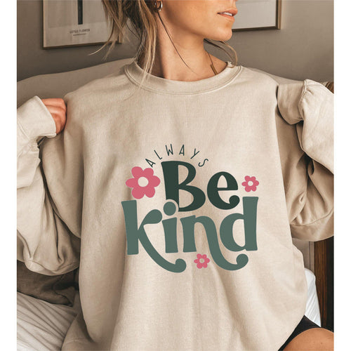 Dame sweatshirt med motiverende budskap og trendy puffermdesign Skjora
