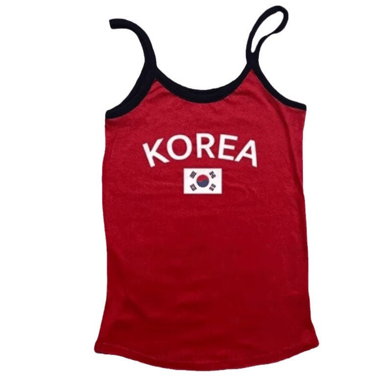 Dame ermeløs fritidsoberdel med Korea-design Skjora