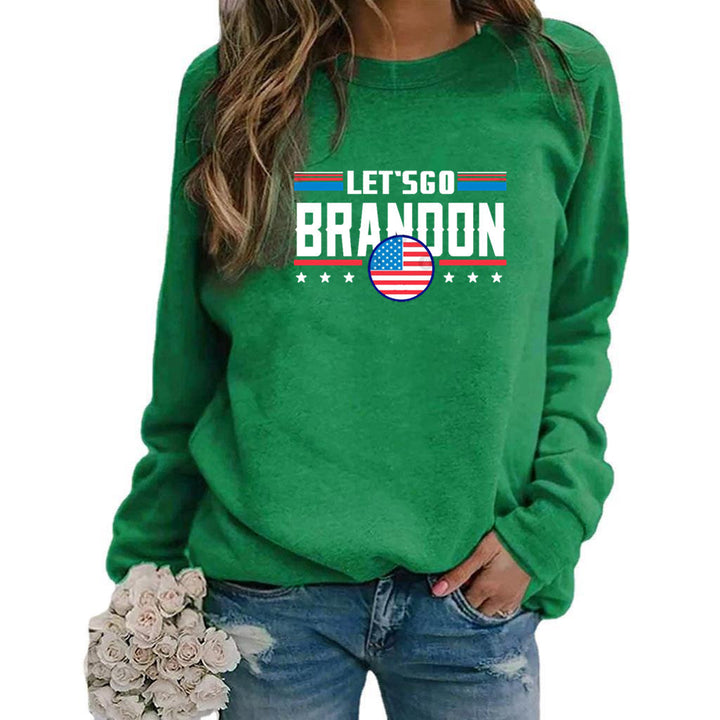 Dame sweatshirt med moderne statement design Skjora