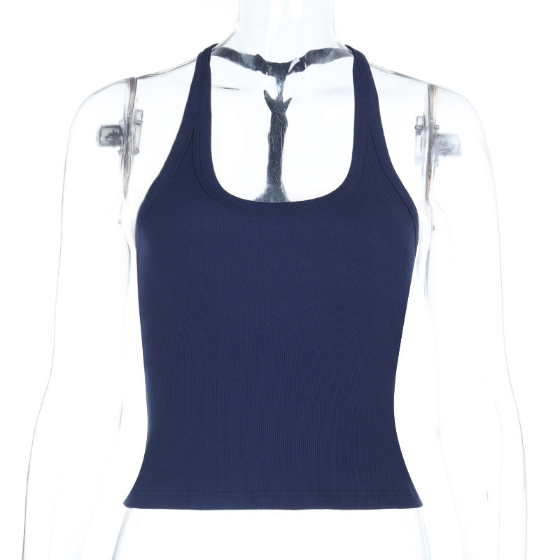 Dame Sportslig Tanktop med ryggfri utforming Skjora