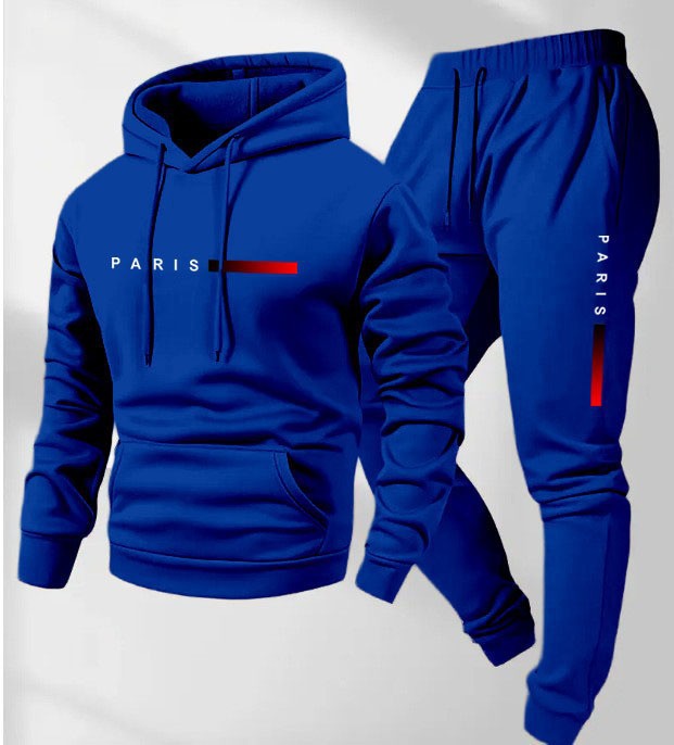 Damegenser og joggebukse sett med moderne Paris-design Skjora