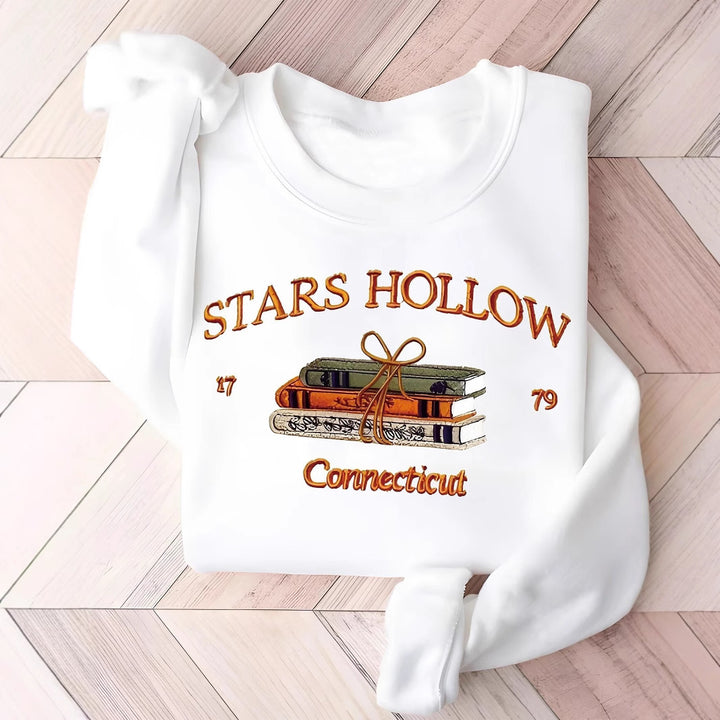 Kvinne genser med kreativ Stars Hollow motiv Skjora