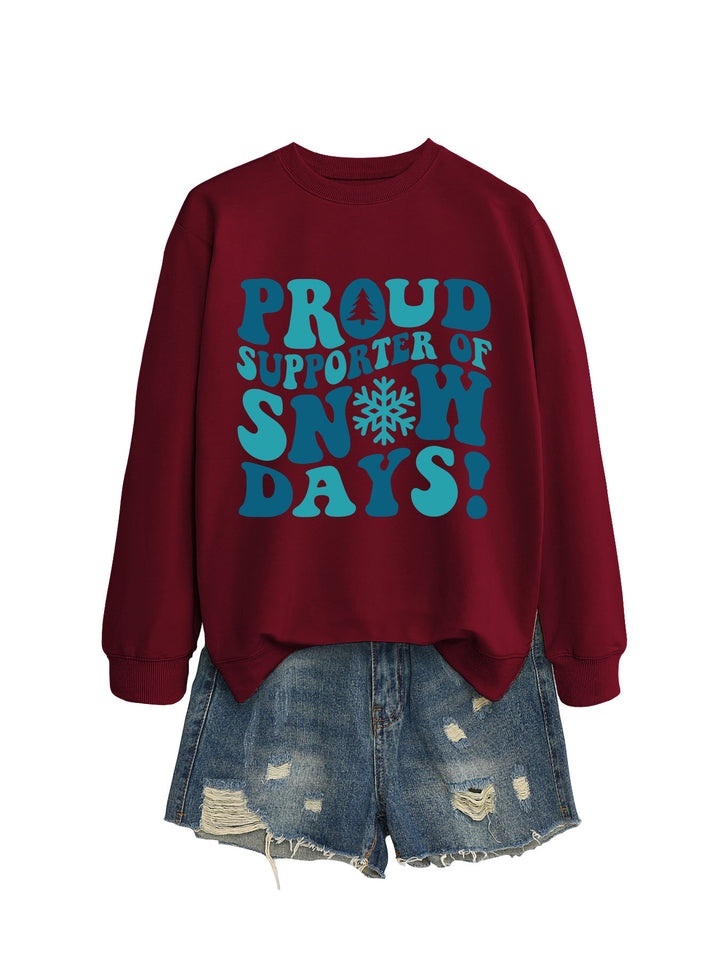 Dame sweatshirt med kreativt trykk og avslappet snitt Skjora