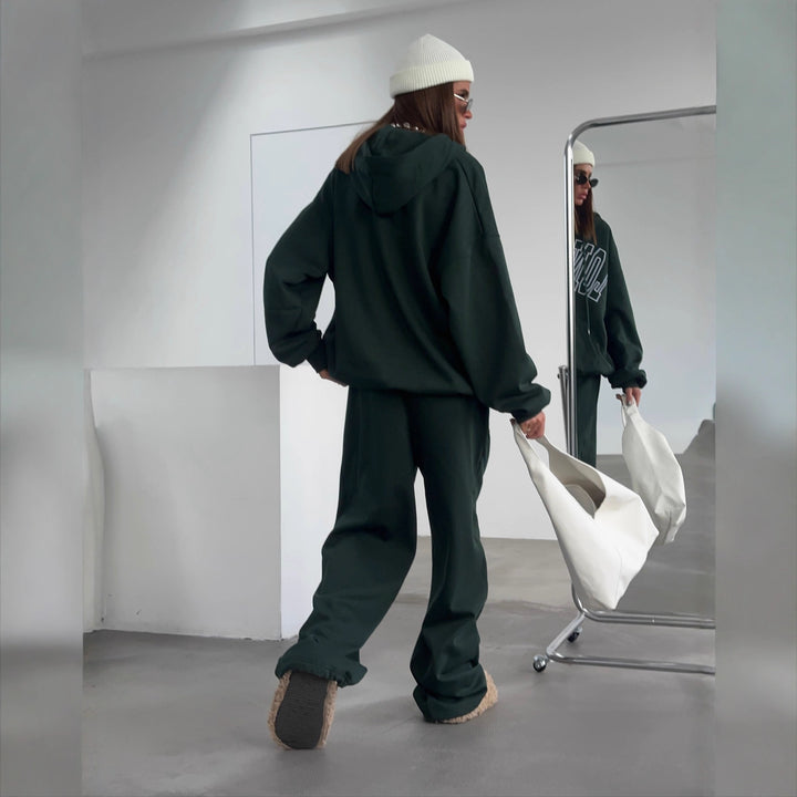 Women's Casual Lounge Set with Generous Cut and Elastic Waistband Skjora