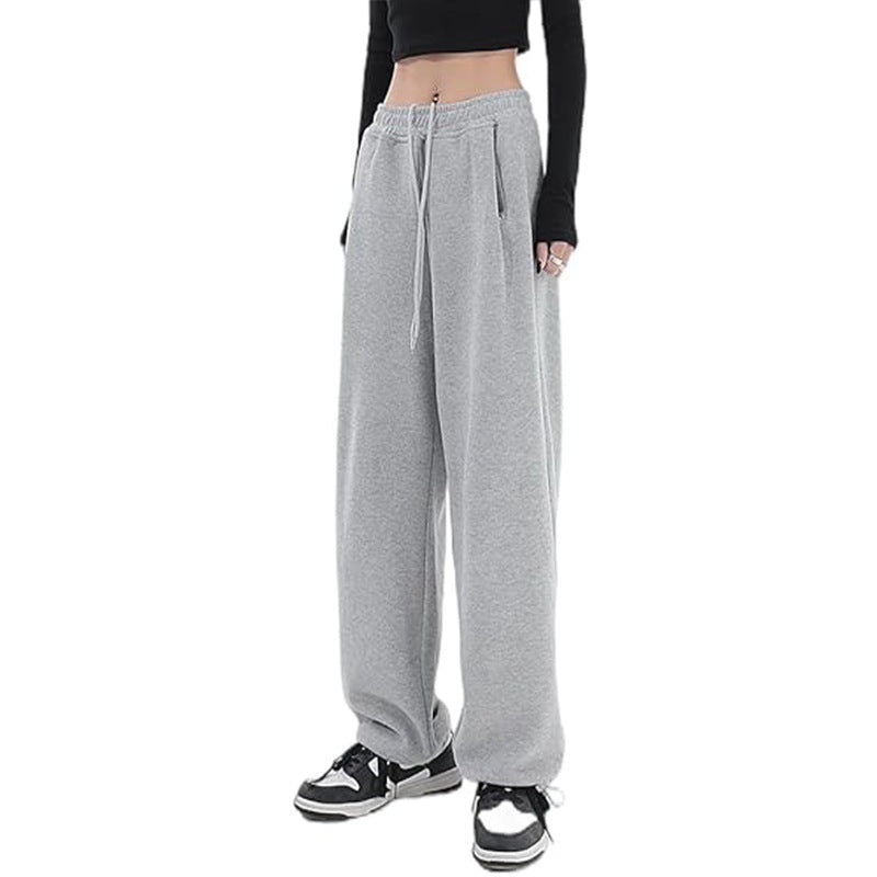 Damer løs sitte leisure bukser laget av mykt sweatshirt materiale med praktiske lommer Skjora