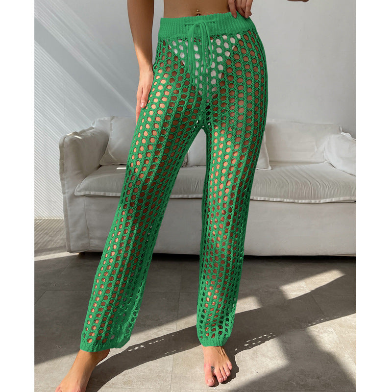 Damen Häkel-Sommerhose mit weitem Schnitt und elastischem Bund Skjora