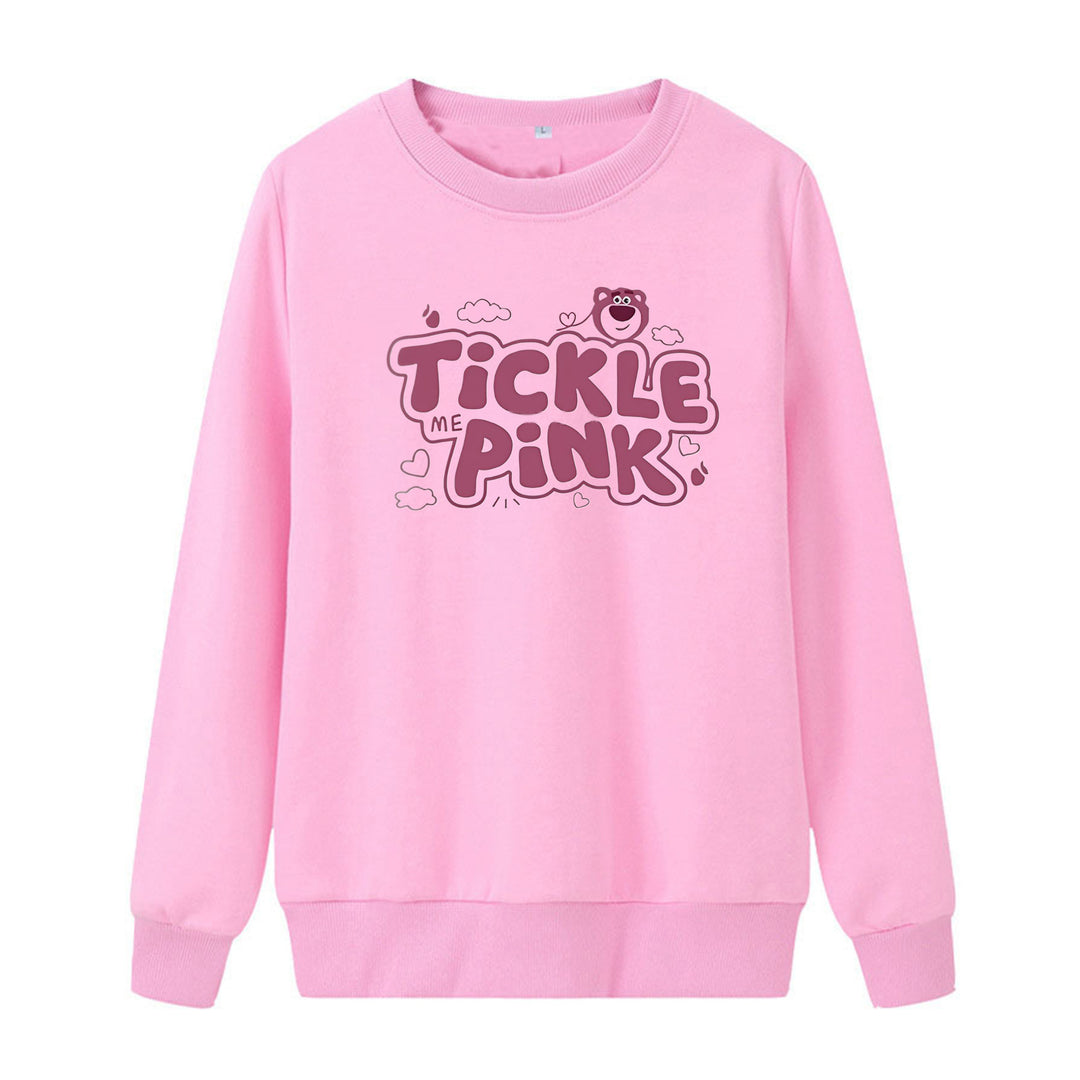 Damer sweatshirt i uformelt design med munter trykk Skjora