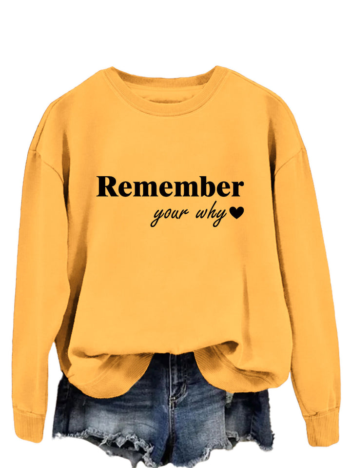 Kvinne sweatshirt med motiverende trykk og avslappet passform Skjora