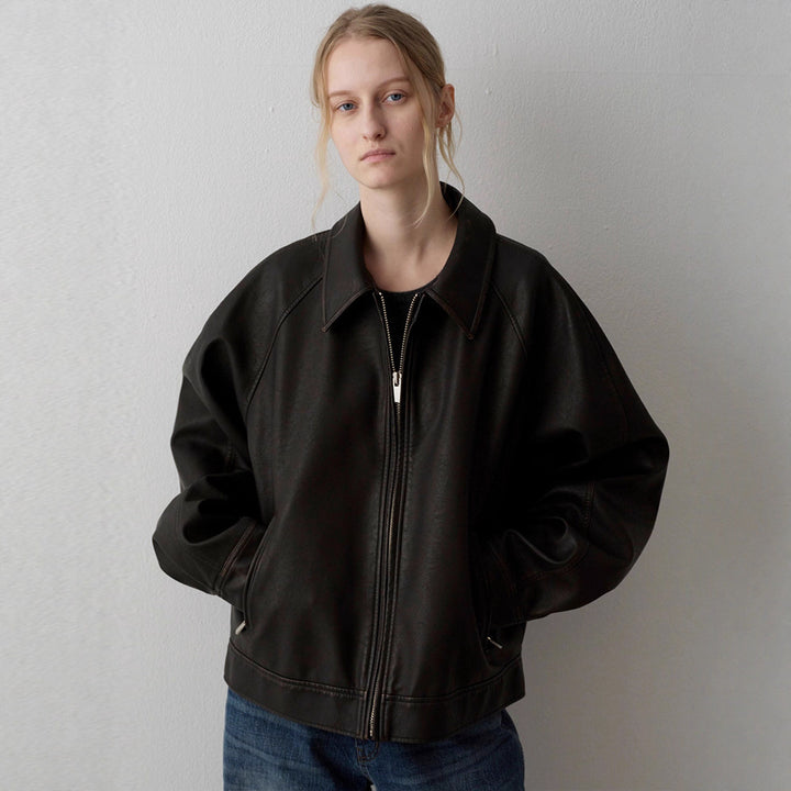 Damer elegant skinnjakke i minimalistisk design Skjora