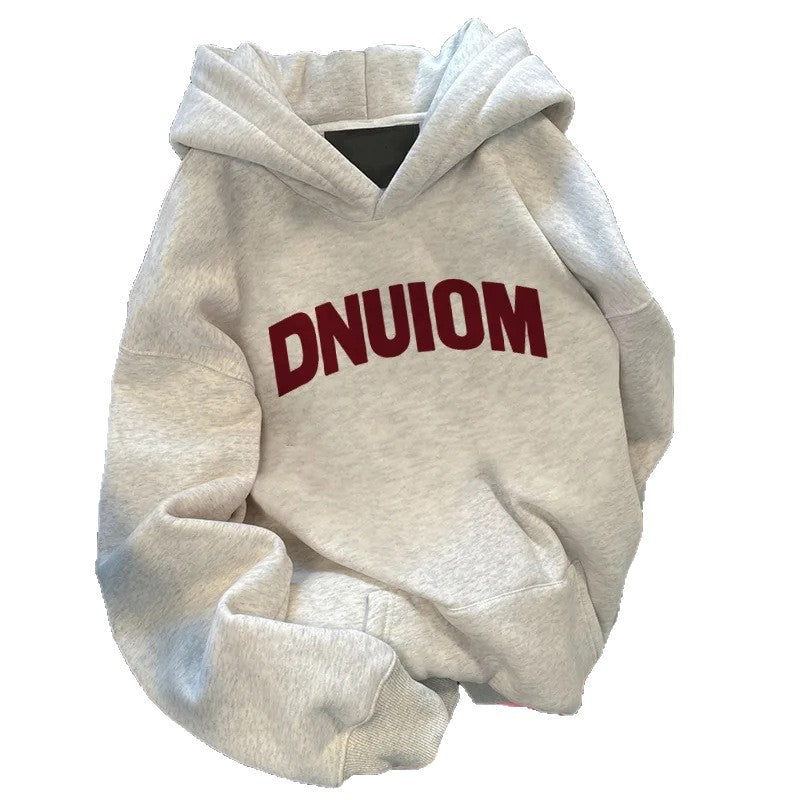 Kvinne hoodie med stor trykk Skjora