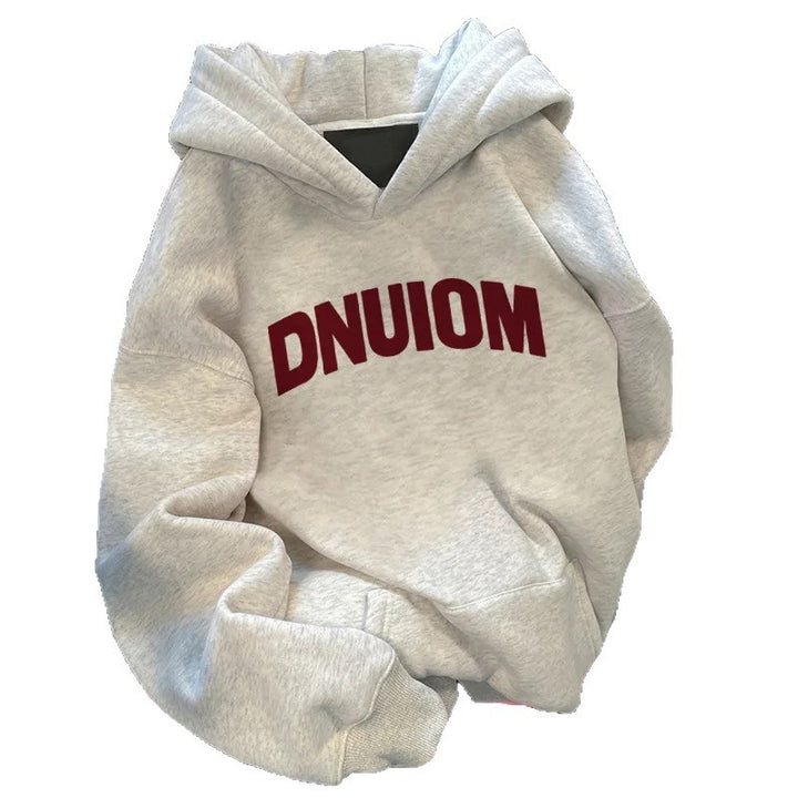 Kvinne hoodie med stor trykk Skjora