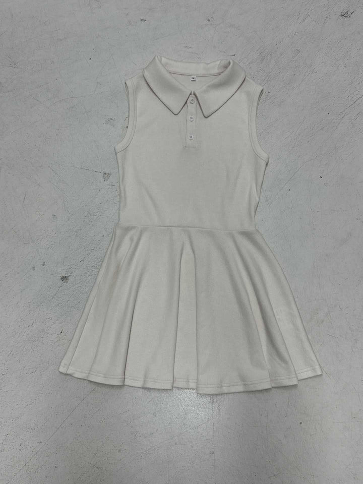 Ladies' Polo dress with elegant collar and flowing skirt Skjora