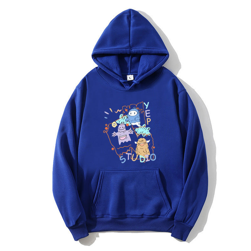 Damen Kapuzenpullover mit verspieltem Cartoon-Design Skjora