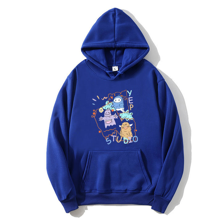 Damen Kapuzenpullover mit verspieltem Cartoon-Design Skjora