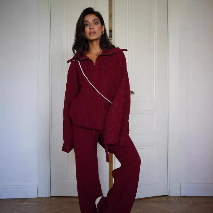 Kvinnens myke strikkedrakt med trendy oversized passform Skjora