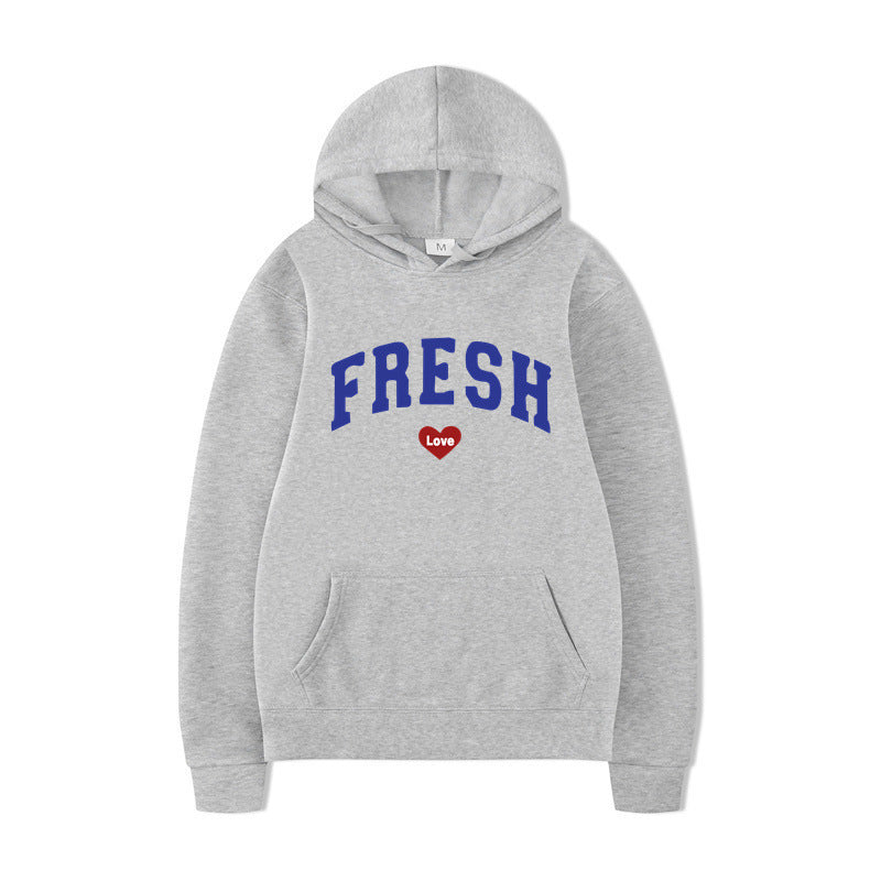 Women's hoodie with playful lettering and soft inner fleece Skjora