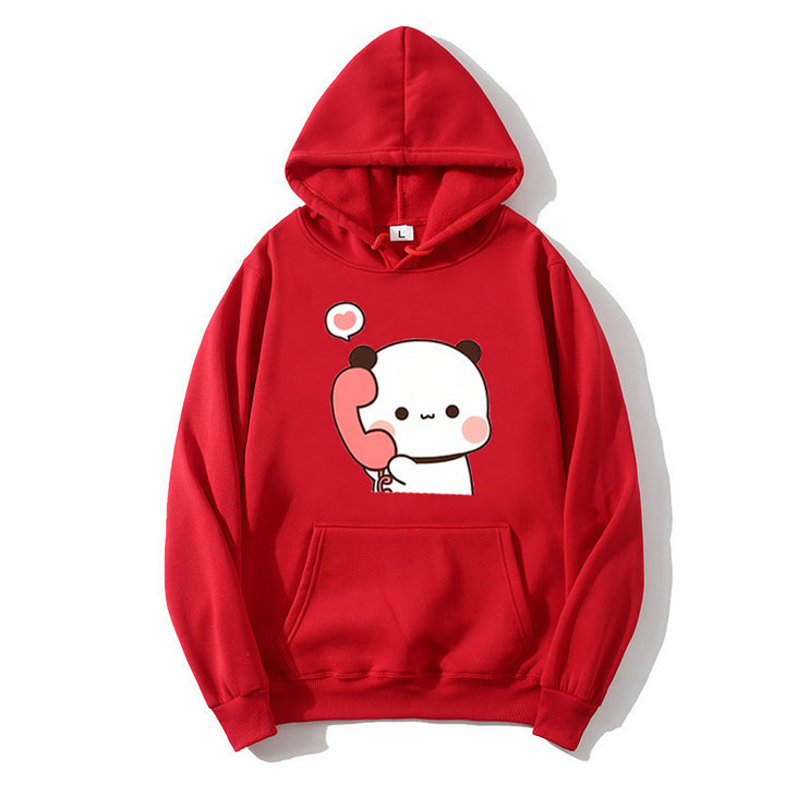 Damen Kapuzenpullover mit verspieltem Pandadesign Skjora