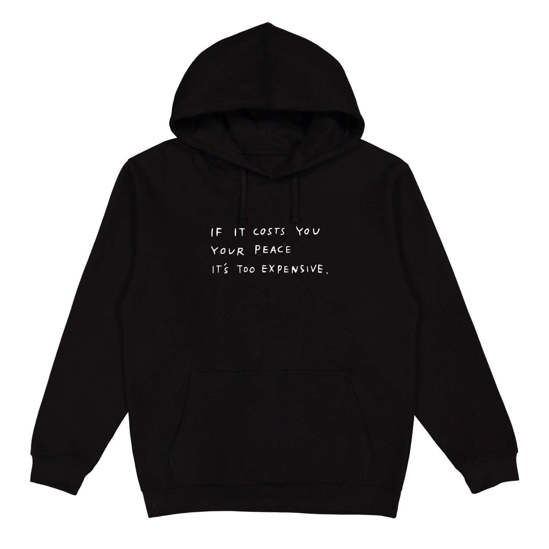 Dame hoodie med inspirerende motiv Skjora