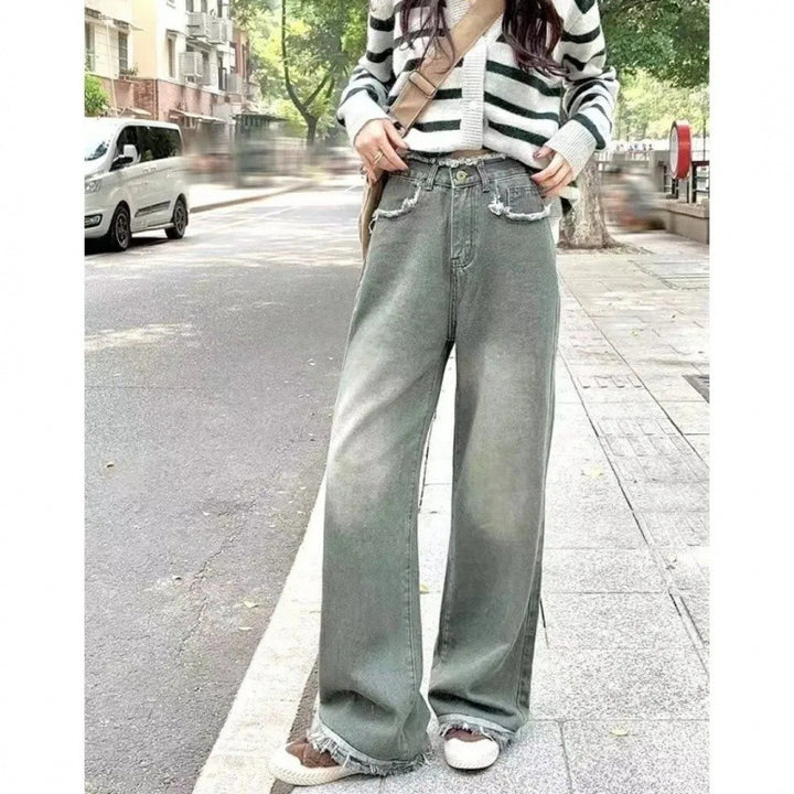 Kvinnenes vide jeans Skjora