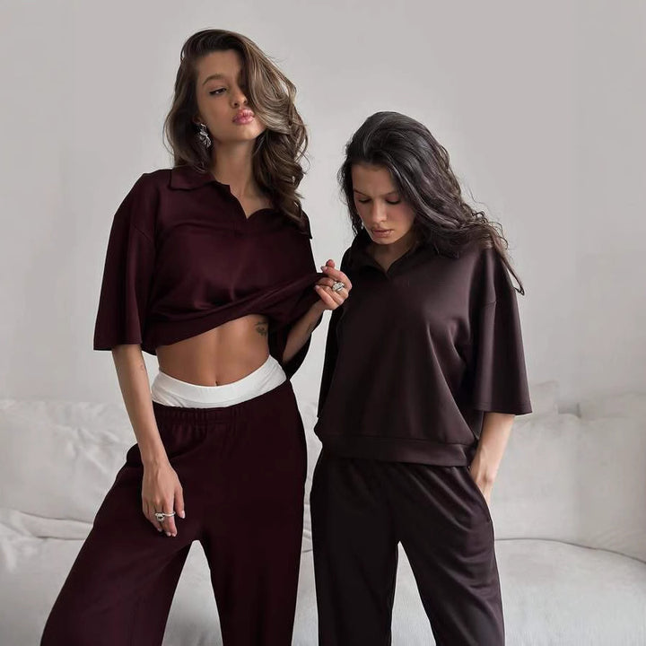 Women's Casual Loose-Fit Blouse with Elegant Collar
