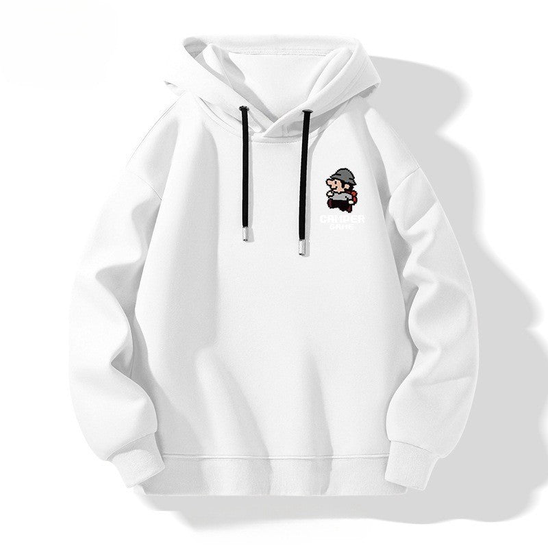 Kvinnes hettegenser med kreativt gamingmotiv Skjora