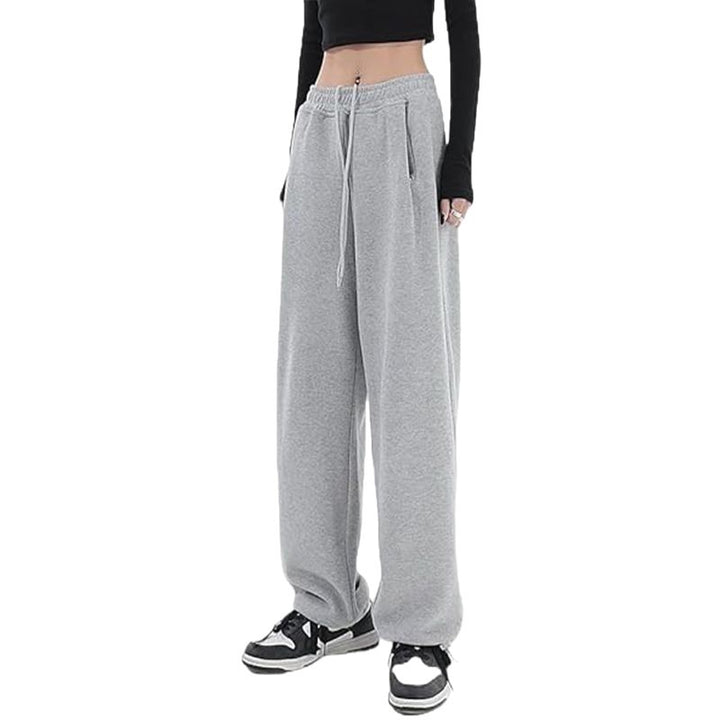 Damer løs sitte leisure bukser laget av mykt sweatshirt materiale med praktiske lommer Skjora