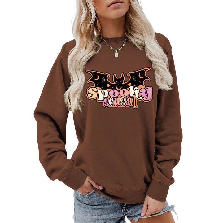 Kvinne sweatshirt med kreativ Halloween-design Skjora