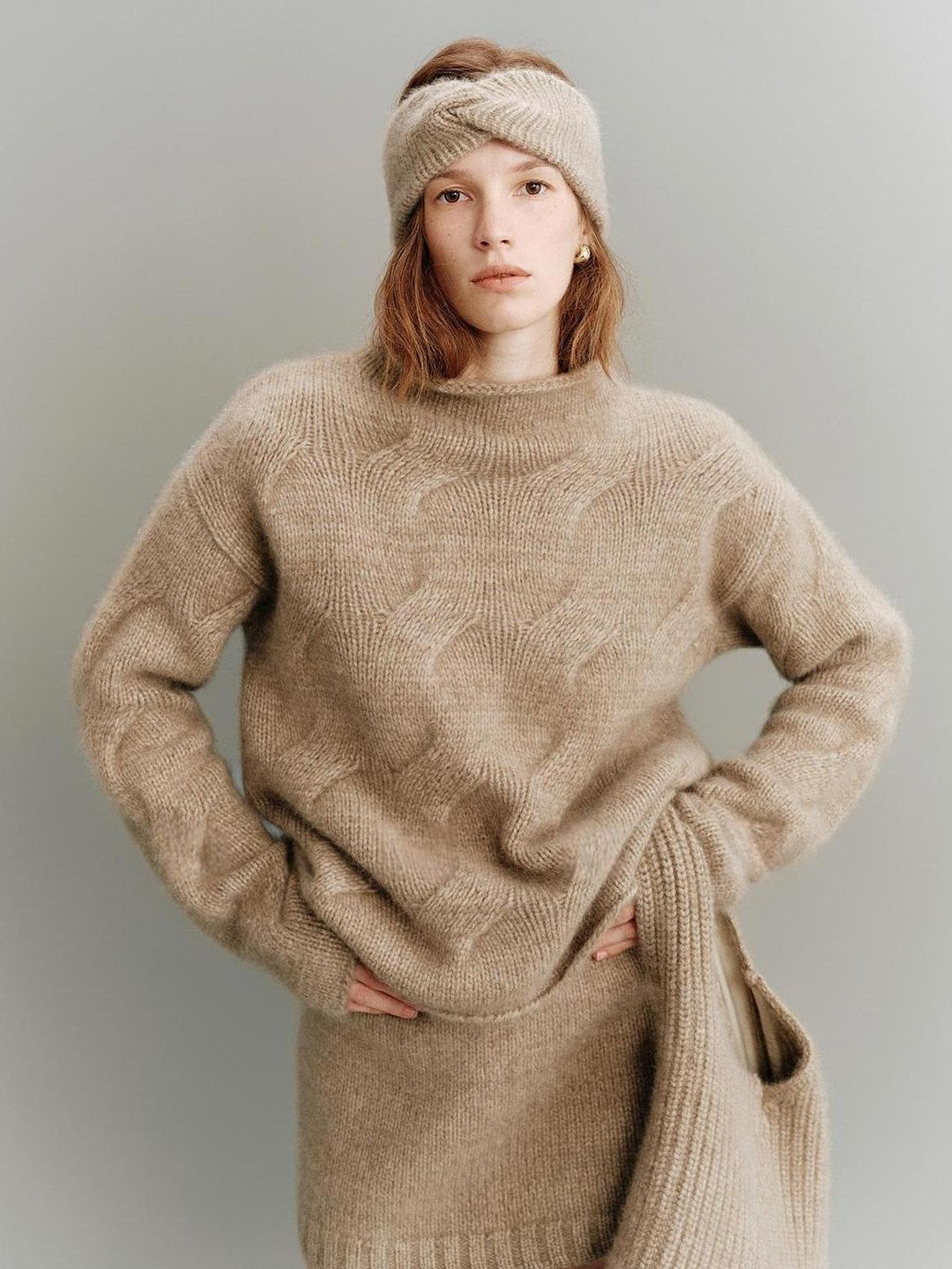 Damer Koselig Oversized-genser laget av mohair Skjora