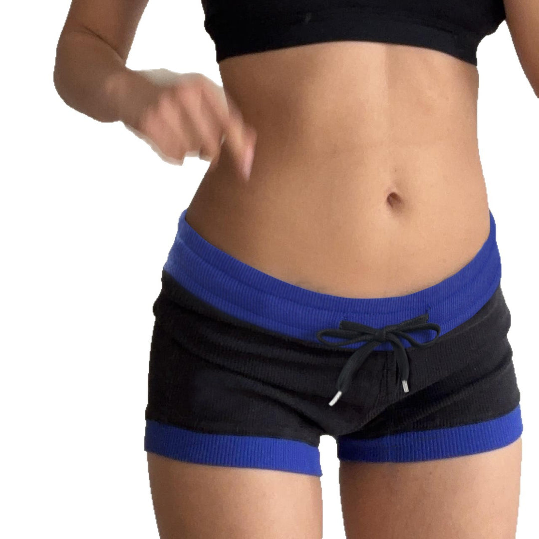 Dame Sporty shorts med elastisk linning og snor Skjora