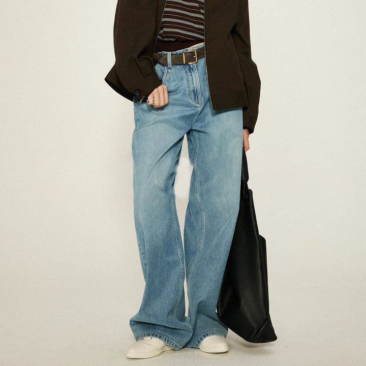Damer høyt liv bootcut jeans laget av høyverdig denim Skjora