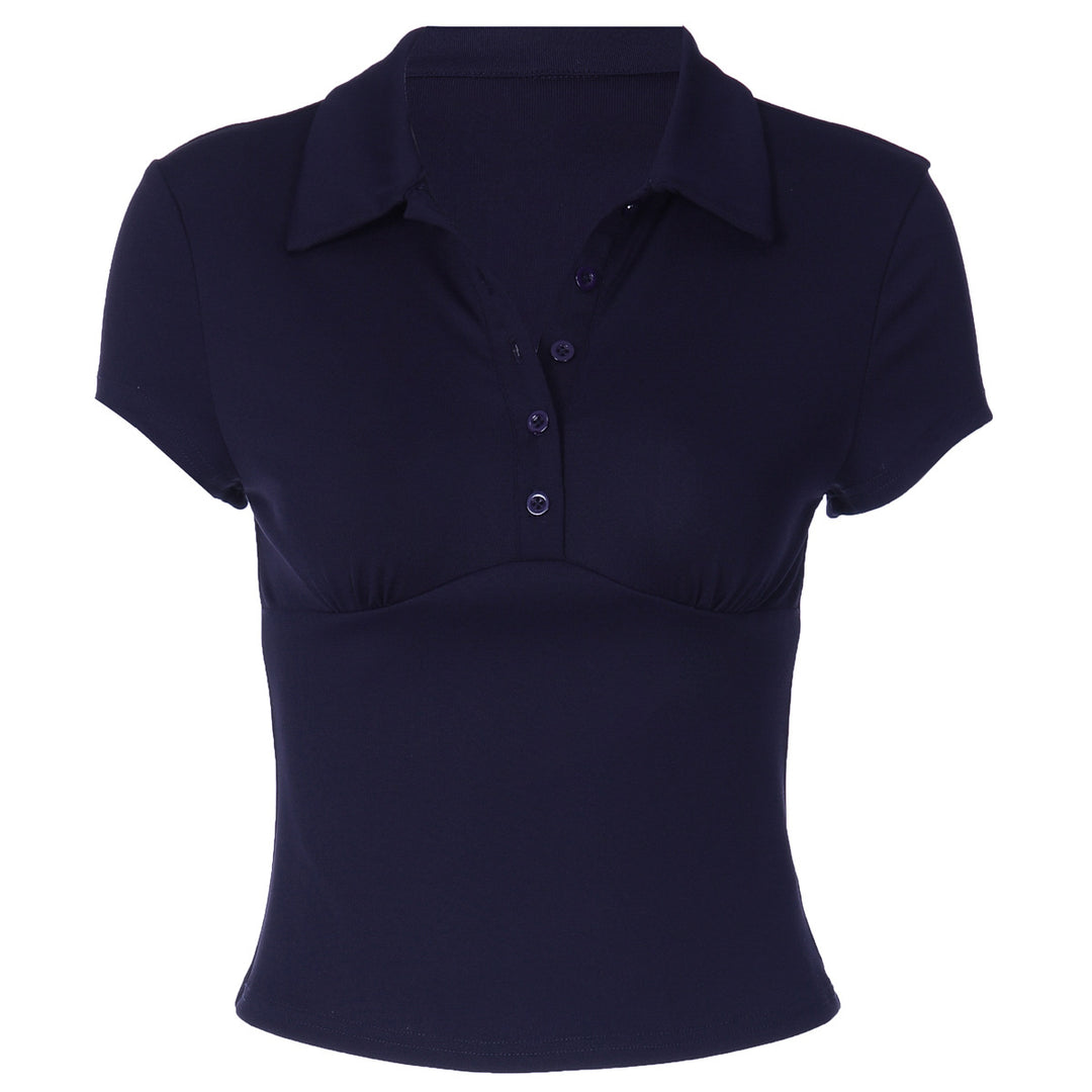 Ladies Short-sleeved Polo Shirt with Fitted Cut Skjora