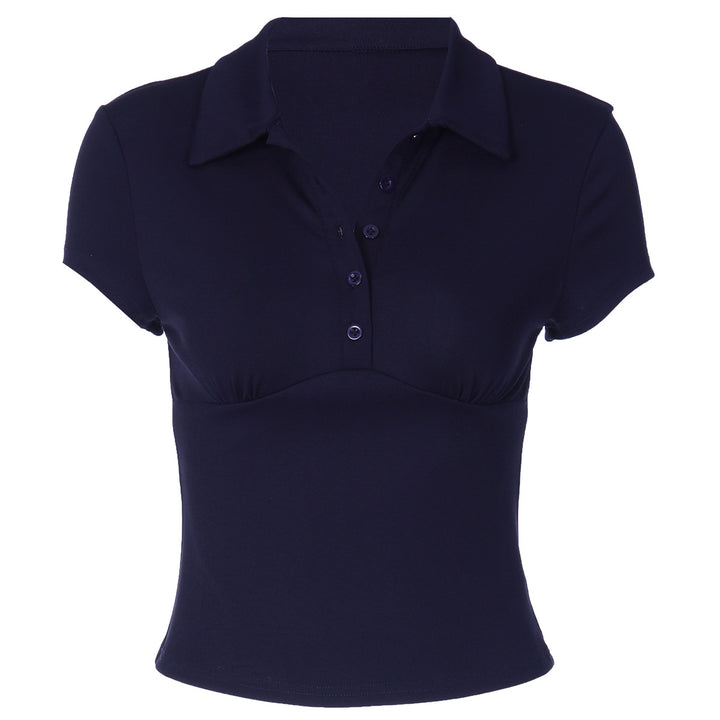 Ladies Short-sleeved Polo Shirt with Fitted Cut Skjora